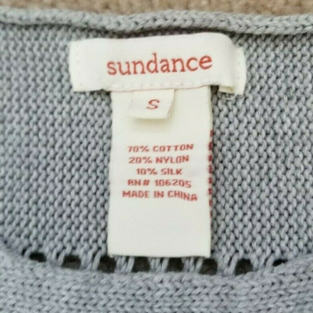 Sundance catalog Lovely Days Tunic Sweater Dress Gray Sz Small - Picture 3 of 8